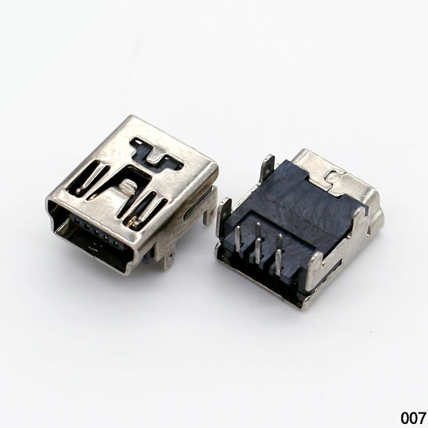 

1X DIY MIni USB B 5 pins female jack 90 degree plane connector socket interface Welding plug For Phone mp3 mp4 Tablet ect.