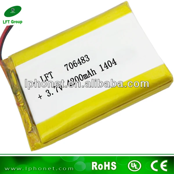 gps tracker long lasting battery 3.7v 4200mah lithium battery made in china 7064833.7v lithium