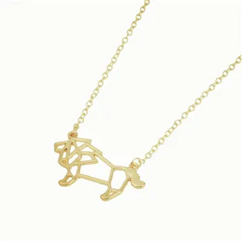 

Cute lion animal necklace jewelry Hollow lion necklace The king of animals Brave domineering Gift for friends