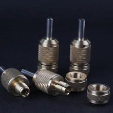 YILONG 1 шт. Горячая 25 мм рифленая твист самоблокирующаяся рукоятка из нержавеющей стали насадки для тату машины пистолет