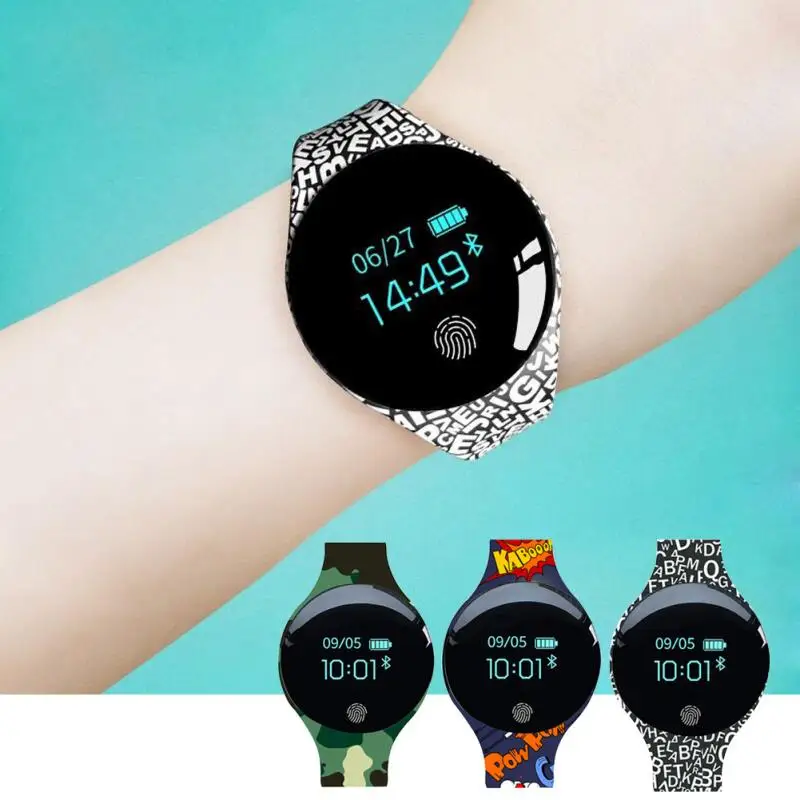 

Women Men Unisex Smart Bracelet Adjustable Waterproof Bluetooth Wristband Fashion Activity Tracker Message Remind Sports Watch
