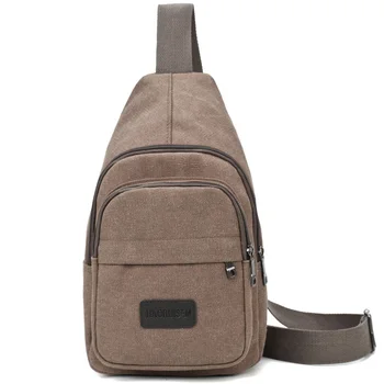 

Simple Men Chest Bags large capacity canvas Men crossbody bag fashion casual Multifunction Men handbags bag