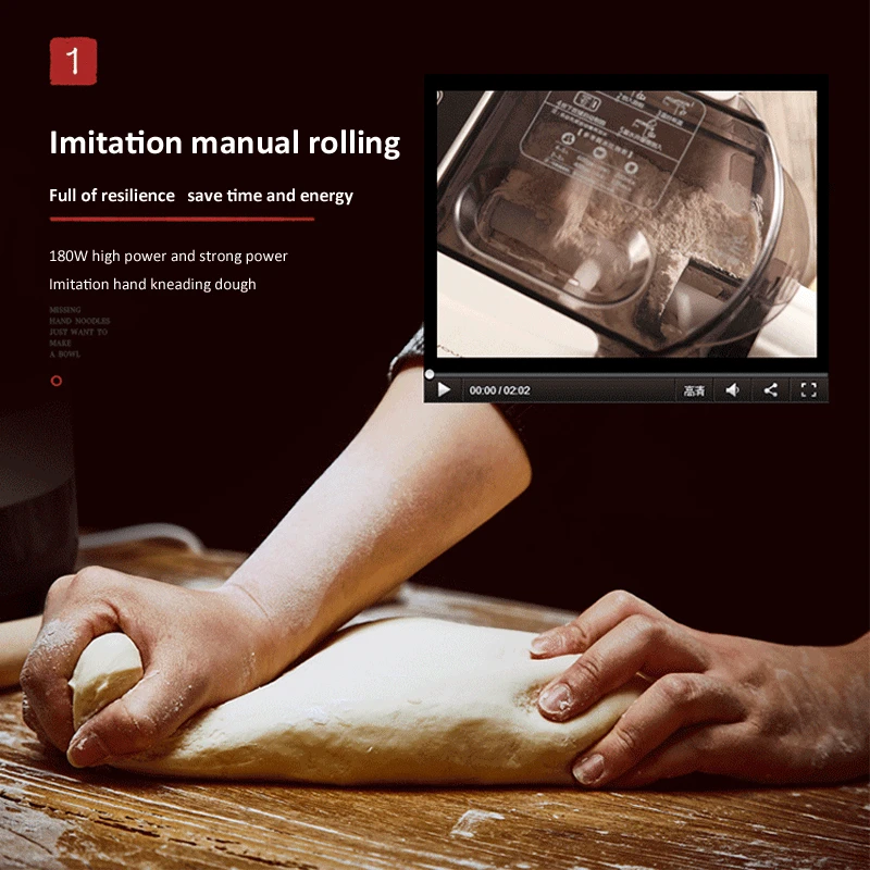 Home automatic noodle machine Vertical electric noodle pressing machine pasta pasta maker maker 180W
