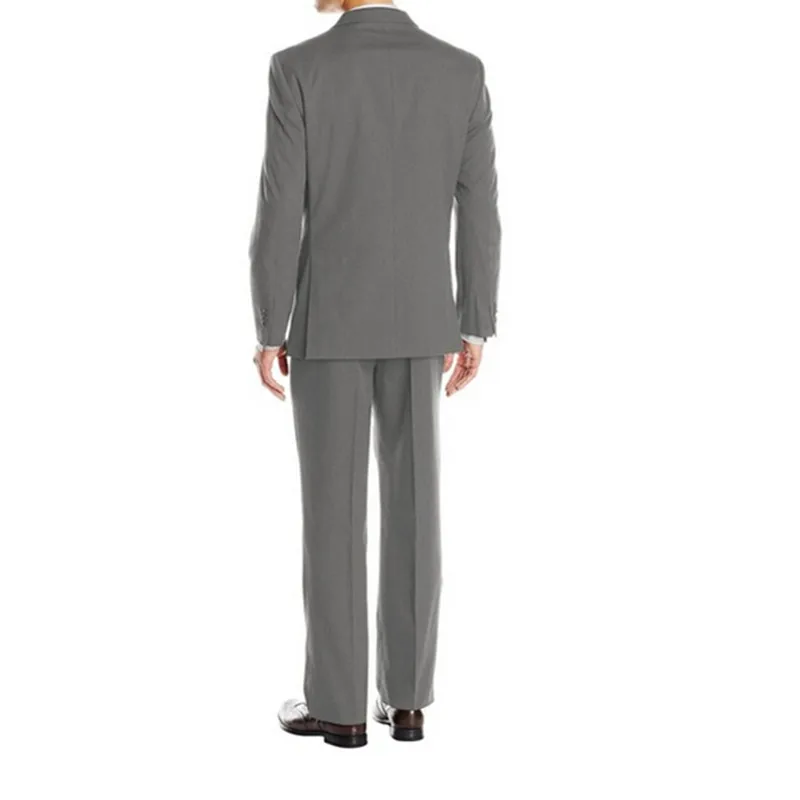 Gray the groom suits best mens suits fashion two button groom suits two-piece the groom suits for wedding (jacket+pants+tie)