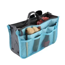 Косметичка для макияжа с двойной молнией из полиэстера, портативная косметичка для путешествий, косметичка для макияжа, косметические принадлежности, набор для макияжа