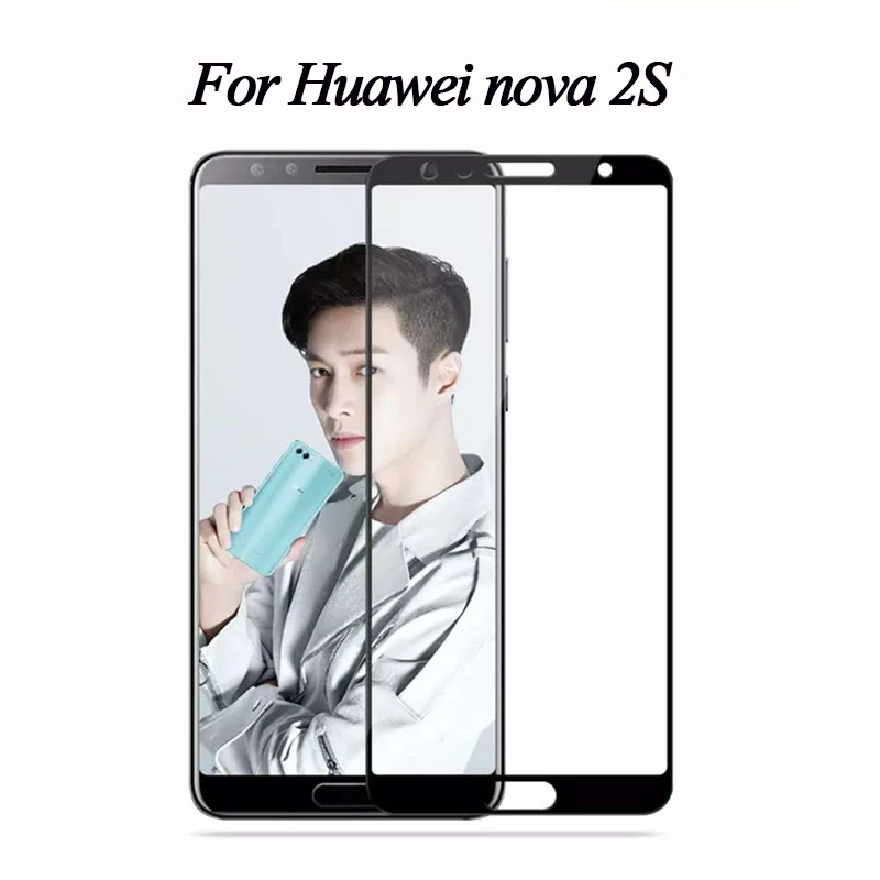 9 H полное покрытие из закаленного стекла для Huawei NOVA 2 S Защитная пленка
