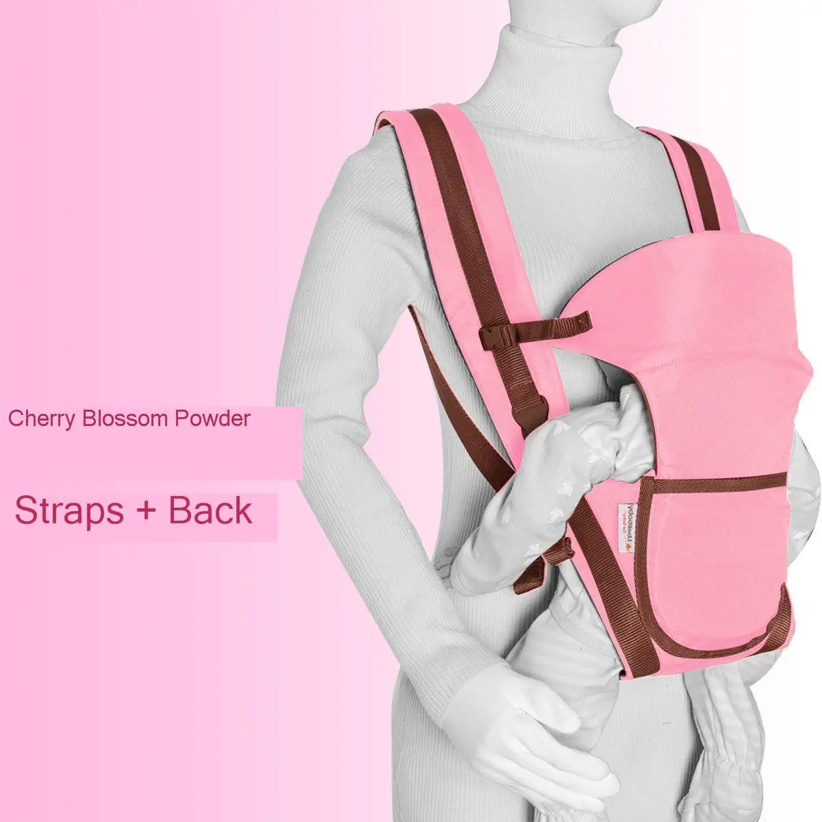 Эргономичный рюкзак большой вместимости для младенцев, эргономичный кенгуру, слинг для новорожденных - Цвет: strap