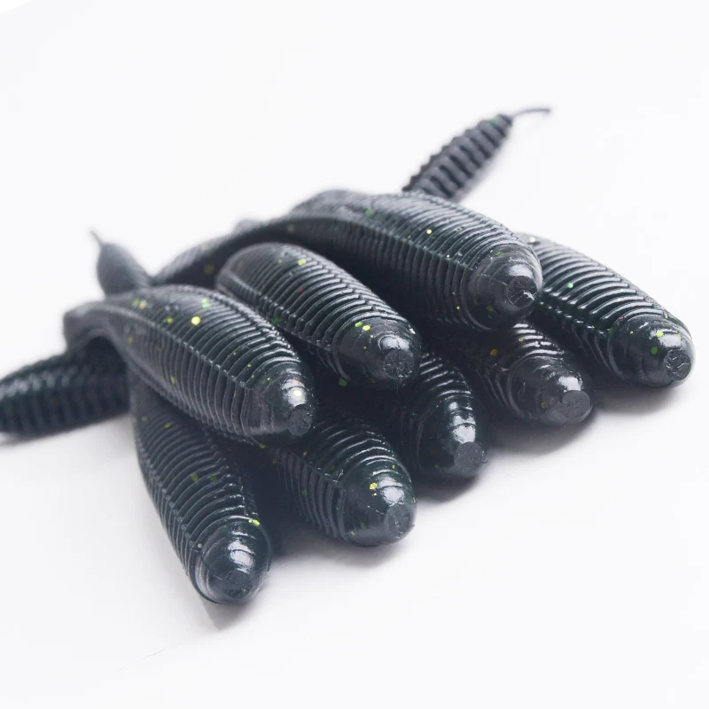 Señuelo de pesca 8 unids/lote 3,2g 10 cm mosca pesca wobblers señuelo suave gusano cebo de silicona isca artificial cebo falso pesca accesorios