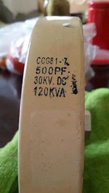 

CCG81-7 500PF 30KV.DC 120KVA high frequency high frequency high voltage high power ceramic ceramic dielectric capacitor