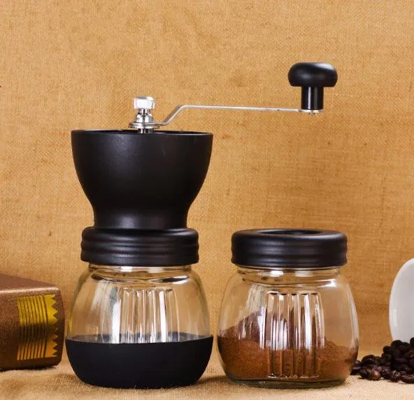 1PC Manual Ceramic Coffee Grinder Ceramic core Stainless Steel Burr