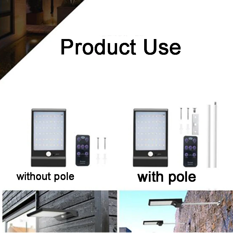 Motion Sensor Solar Led Light Outdoor LED Solar Light For Garden Decoration Solar Lamps For Garden Waterproof Outdoor Lighting (17)
