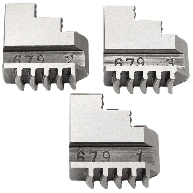 

BMBY-3 Pcs Outside Jaws For K11-80 K11 80 80mm 3 Inch 3 Jaw Chinese Lathe Chuck Cartridge Lathe Accessories