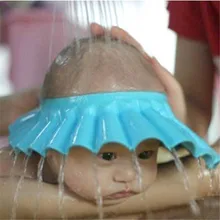 Seguro Shampoo Shower Banho Proteja Suave Cap Hat Para O Bebê Crianças de Banho Shower Cap Hat Wash Escudo Cabelo Bebes Crianças T