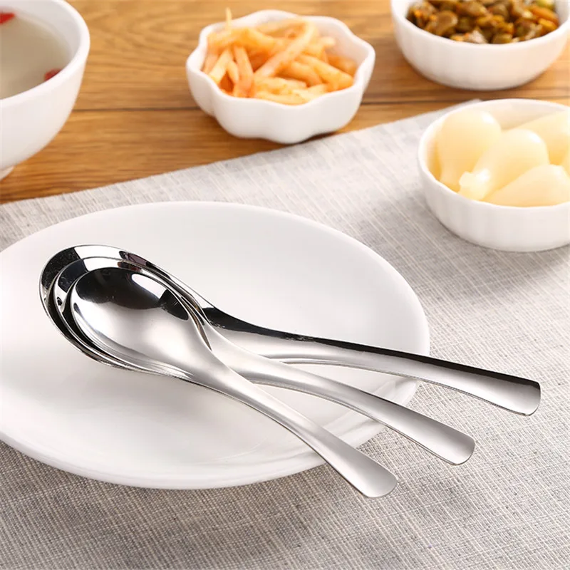 

Stainless Steel Spoon Tableware Classic Household Tableware Tools about 3mm Thickness Optional