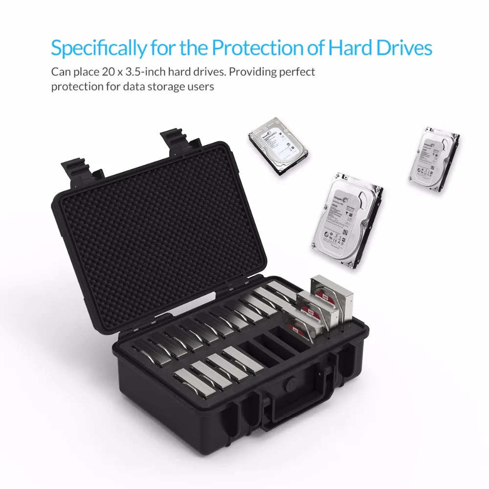 ORICO 3 5 дюймов 20 Bay HDD жесткий диск Внешняя защита чехол для хранения коробка