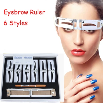 

Microblading Eyebrow Stencil Golden Ratio Measure Models Shaping Permanent Makeup Tattoo Design Calipers Stencil Eyebrow Ruler