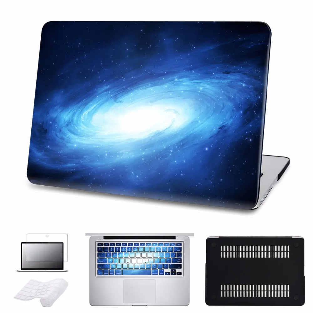 

5 in 1 Bundle Starry Sky Hard Case Cover For Macbook Air 13 Pro Retina 11 13 15 New Pro 13 15 Touch Bar 2017 Laptop Case Sleeve