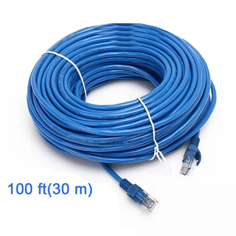 NEW 100FT 100 FT ETHERNET NETWORK BLACK CAT5 CAT5E CABLE US SELLER FAST SHIPPING