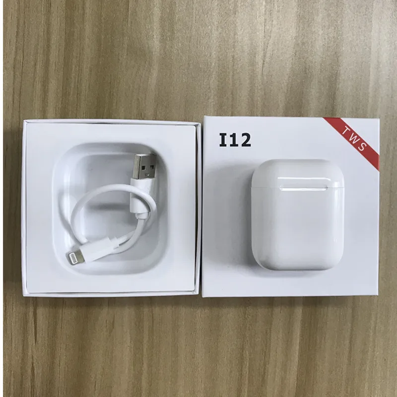 I12 tws Bluetooth наушники беспроводные наушники сенсорное управление наушники 3D объемный звук для iPhone силиконовая веревка в подарок