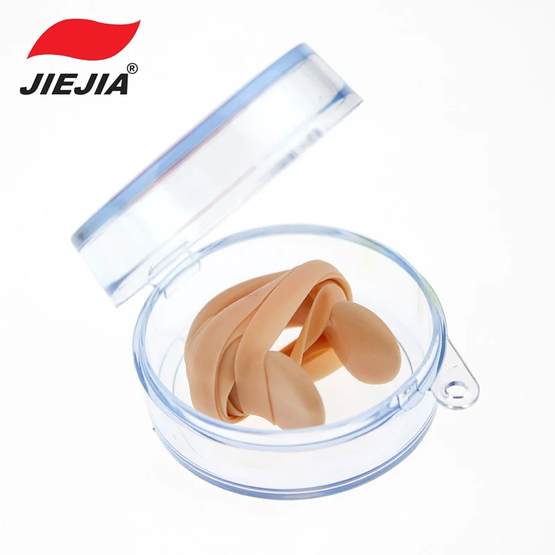 JIEJIA Silicone Nose Clip Nasal Clip For Swimming Diving Clips In The Nose Water Sports Swimming Accessories With Fixed Rope