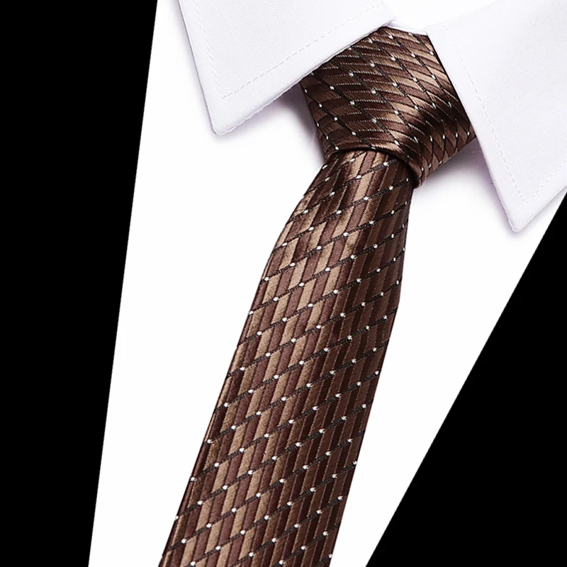 

High Quality Tie for Mens 7.5cm Silk Tie Paisley Gravatas Corbatas Men Fashion Pajaritas 2018 Necktie Ascot Navy Blue Brown Tie
