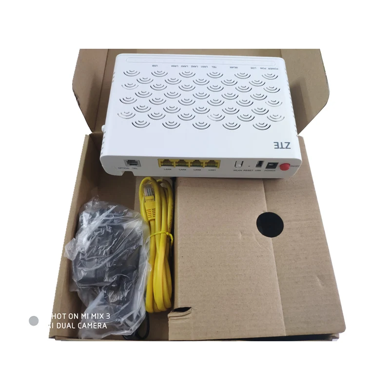 ZTE F660 FTTH ONU GPON терминал 1GE + 3FE 1Tel POTS WIFI 1USB мост/маршрут Voice ONT Терминал