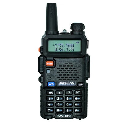 Baofeng UV-5R портативная рация Двухдиапазонная UV5R портативная CB радиостанция портативная UV 5R UHF VHF двухсторонняя рация для охотничьей радиостанции - Цвет: Black 1pcs