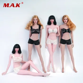 

4 Styles 1/6 Scale Feamle Figure Clothes Set Sexy Lace Underwear Costume Set Bra & Briefs for Female Action Figure Accessory