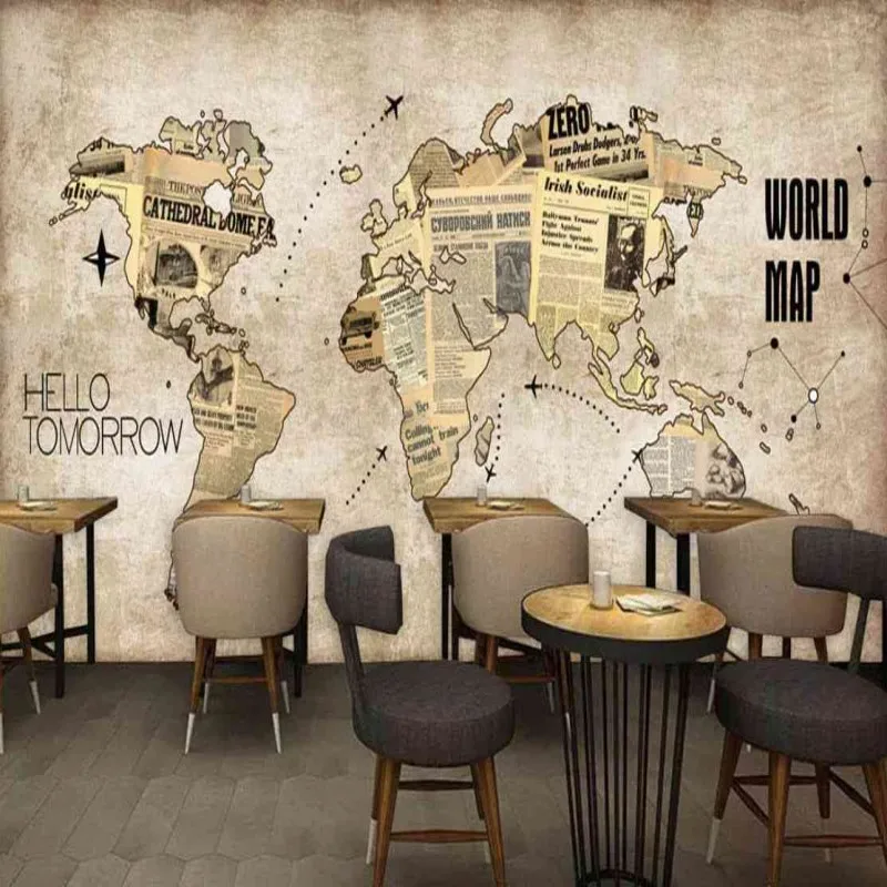 custom wall mural world map wallpaper Retro nostalgia nautical route bedroom study room 3D stereo bathroom wallpaper custom wall mural world map wallpaper Retro nostalgia nautical route bedroom study room 3D stereo bathroom wallpaper