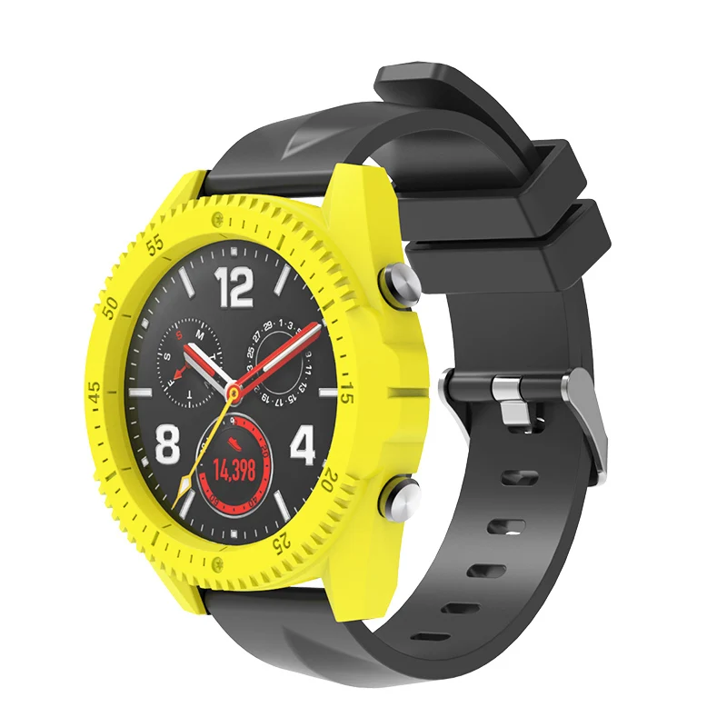 SIKAI PC защитный чехол для huawei GT Watch Movement, крепкий чехол для huawei Smartwatch, аксессуары, легко установить чехол - Цвет: Yellow