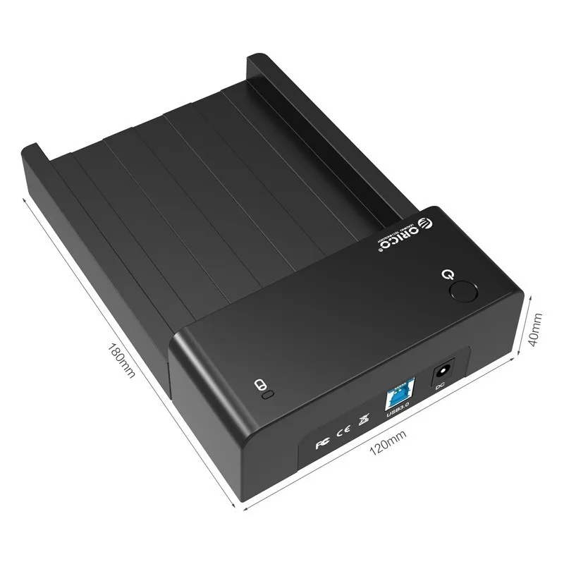 ORICO 6518SUS3 Инструмент Free USB 3,0 & eSATA 2,5 "и 3,5" SATA жесткий диск док-станции для 2,5 дюймов и 3,5 дюймов HDD-черный