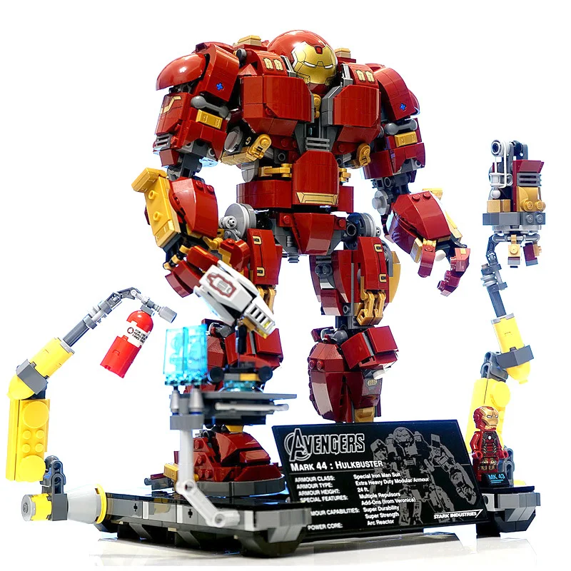

07101 Super Hero Series The Hulkbuster Ultron Edition Model Building Block Bricks Toys Compatible With Legoings Hulk armor
