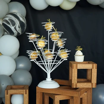 

SWEETGO Cupcake stand for wedding bouquet shape roll stand dessert tool bakeware cake decorating tools Halloween decoration