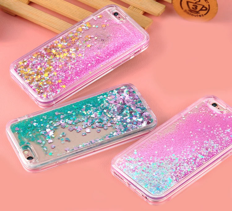 custodia iphone 6 acqua e glitter custodia iphone 6 acqua e glitter