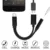 Кабель для xiaomi, USB-Кабель-адаптер 2 в 1, от USB Type-C до 3,5 мм, кабель-переходник для быстрой зарядки до 3,5 мм - изображение
