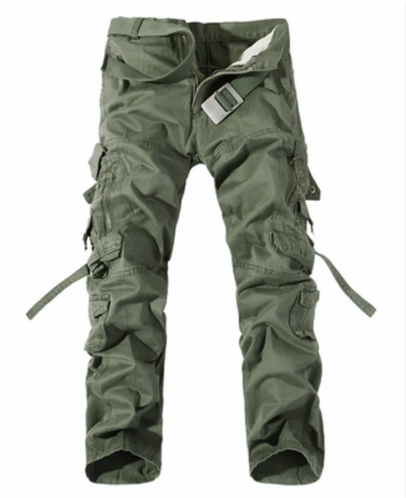 Мужские брюки-карго для бега, повседневные брюки для пробежек, фитнеса, хип-хоп, мужские шаровары, армейские однотонные хлопковые спортивные штаны с карманом