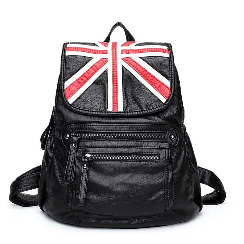 

2018 New Fashion England Style Backpacks Ladies Travel Bag Women Backpacks Leather Casual Female Brand Bags Knapsack for Girls