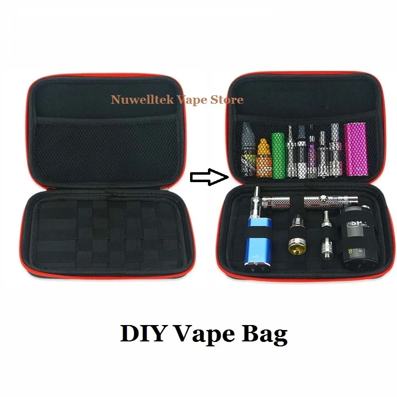 DIY E Cigarettes Travel Case Zipper Portable Carrying Case Small