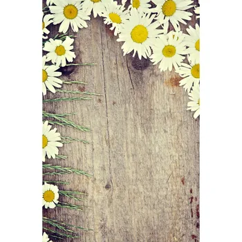 

Thin vinyl Photography Studio Senior Vinyl Background Digital print newborn wood with flowers Backdrops 5X7ft F-2307