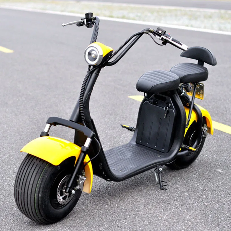 2018 Новый trotinette electrique скутер 1000 Вт электрический жира велосипед чоппер двойной