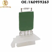 Вентилятор двигатель резистор Регулятор Подходит для Audi A3 VW Golf Jetta Passat Rabbit Tiguan, GTI 1K0 959 263 A 1K0959263