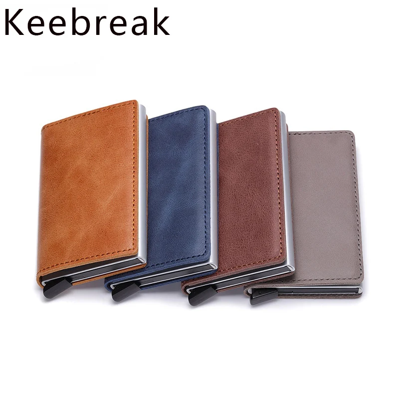 

Rfid Secrid Metal Slim Mini Wallets Soft Genuine Leather Men Wallet Purse Bag Male Card Magic Wallet Walet dropshipping