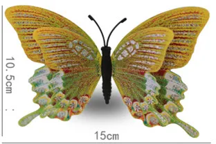 3D Butterfly fridge magnet home decoration 5pcs - Size