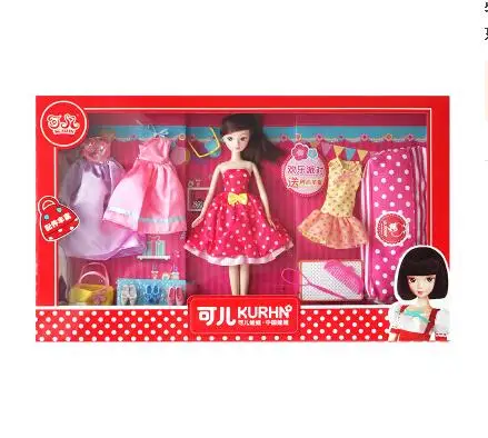 SALE  Kurhn Dolls For  Girls Toys Fashion Change Dress Suit Toys For Children Kids Best Birthday Gift #7083-3