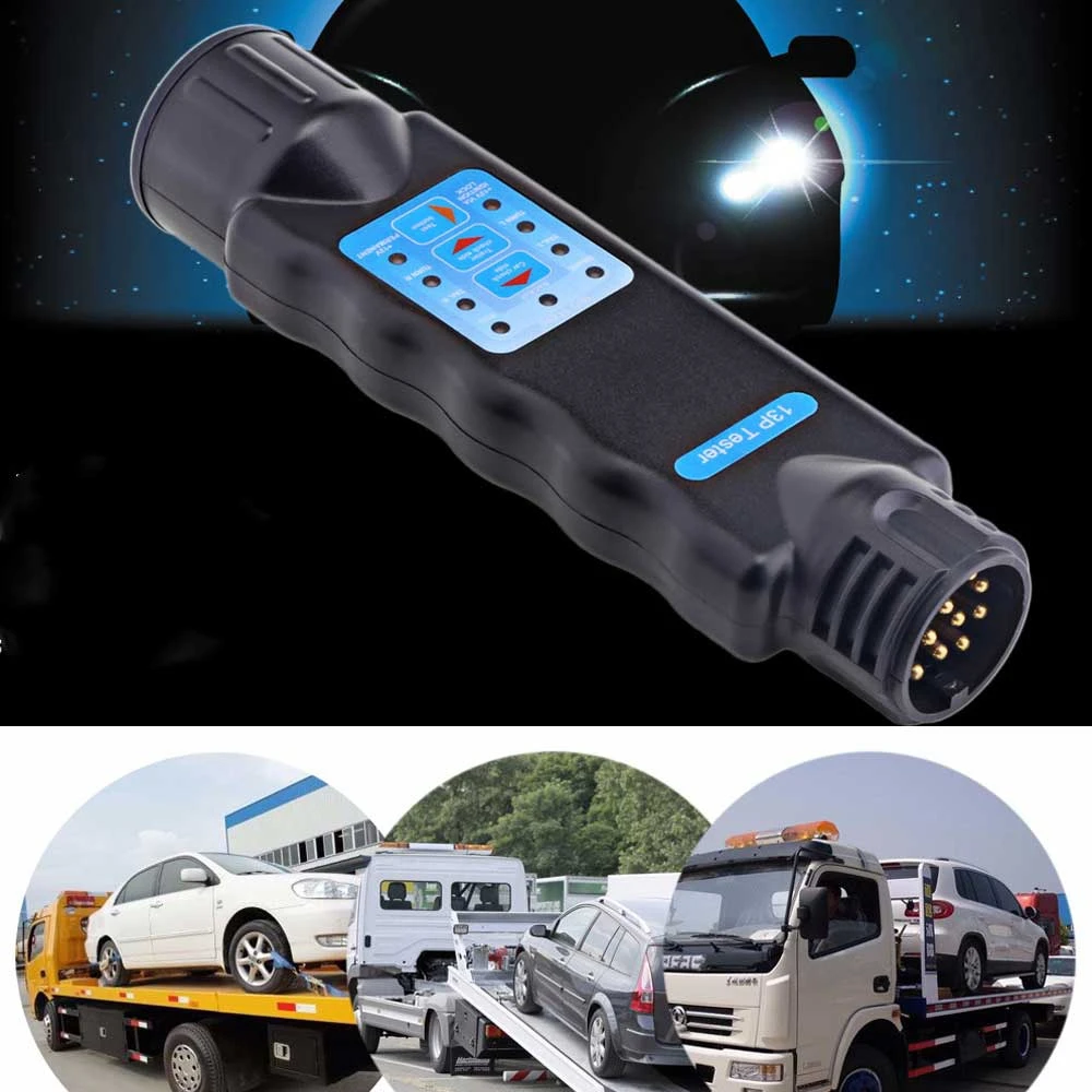 VicTsing T23331 13 Pin Trailer Plug Socket Connection Tester Vehicle Diagnostic Tool 12V Vehicle Car Trailer Tester Accessories  (7)