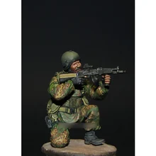 [Tuskmodel] 1 35 масштаб смолы модель комплект современные русские солдаты смолы фигурки на корточки