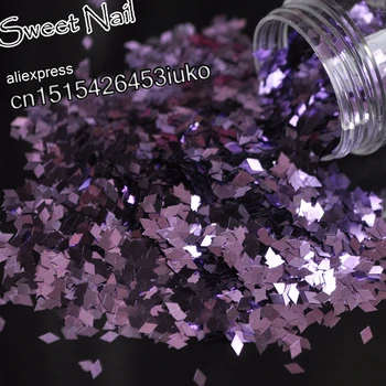 

2020 Fashion beautiful diamond nail a piece of glittering sequins decorating tools light purple B0802