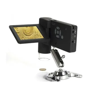 

High Quality 3'' LCD Display screen 500X Mobile Digital Microscope with 8 LED Lamp 5 MP Camera Foldable USB Portable
