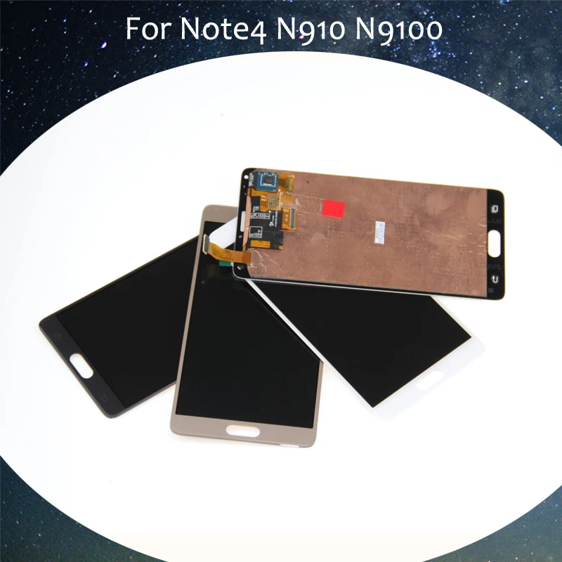 

AMOLED Screen For SAMSUNG Galaxy Note 4 LCD Display Note4 N910 Touch Screen Digitizer N910A N910F N9100 Black White Gold