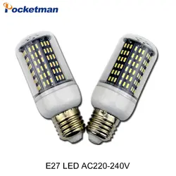 E27 E14 SMD 4014 Светодиодная лампа 220 В 36 56 72 96 138 светодиодов заменить накаливания 40 Вт 60 Вт 80 Вт 100 Вт 120 Вт лампада светодиодные лампы